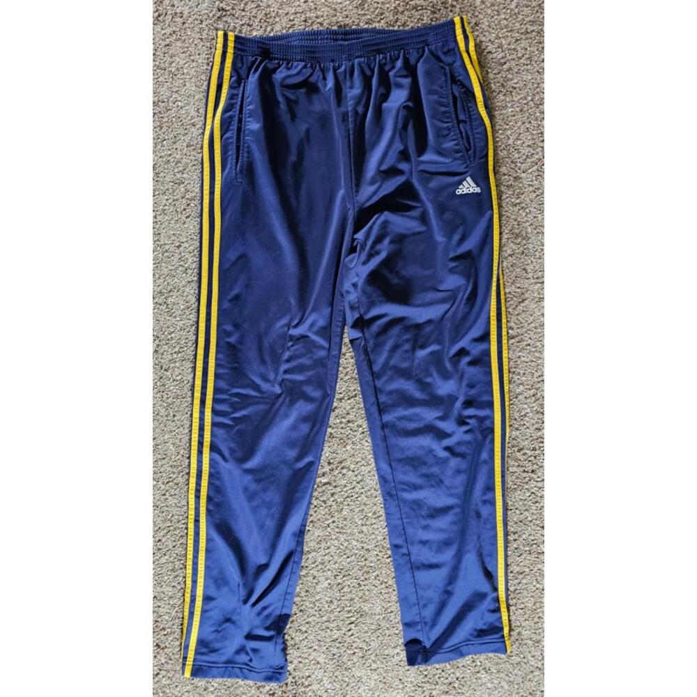 Adidas pants mens XL VINTAGE break away snap sides tear away